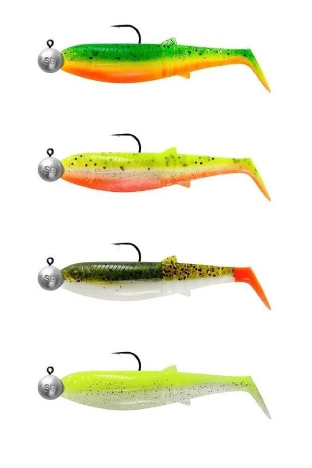 Cannibal Shad 6.8cm 3gr 5gr #1/0 Dark Water 4 4 Adet Silikon Seti Standart