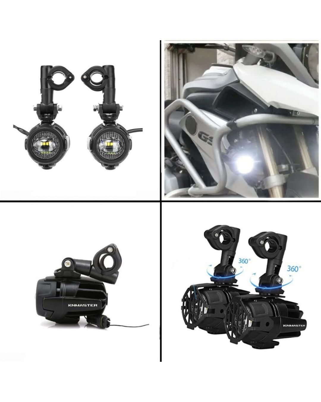 Knmaster Shark Y 20W 2600 Lümen Bmw Motosiklet Led Sis Farı Takımı