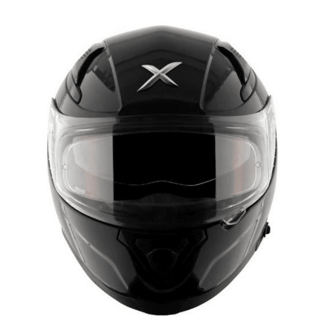 AXOR APEX SOLID PARLAK SİYAH FULLFACE MOTOSİKLET KASKI