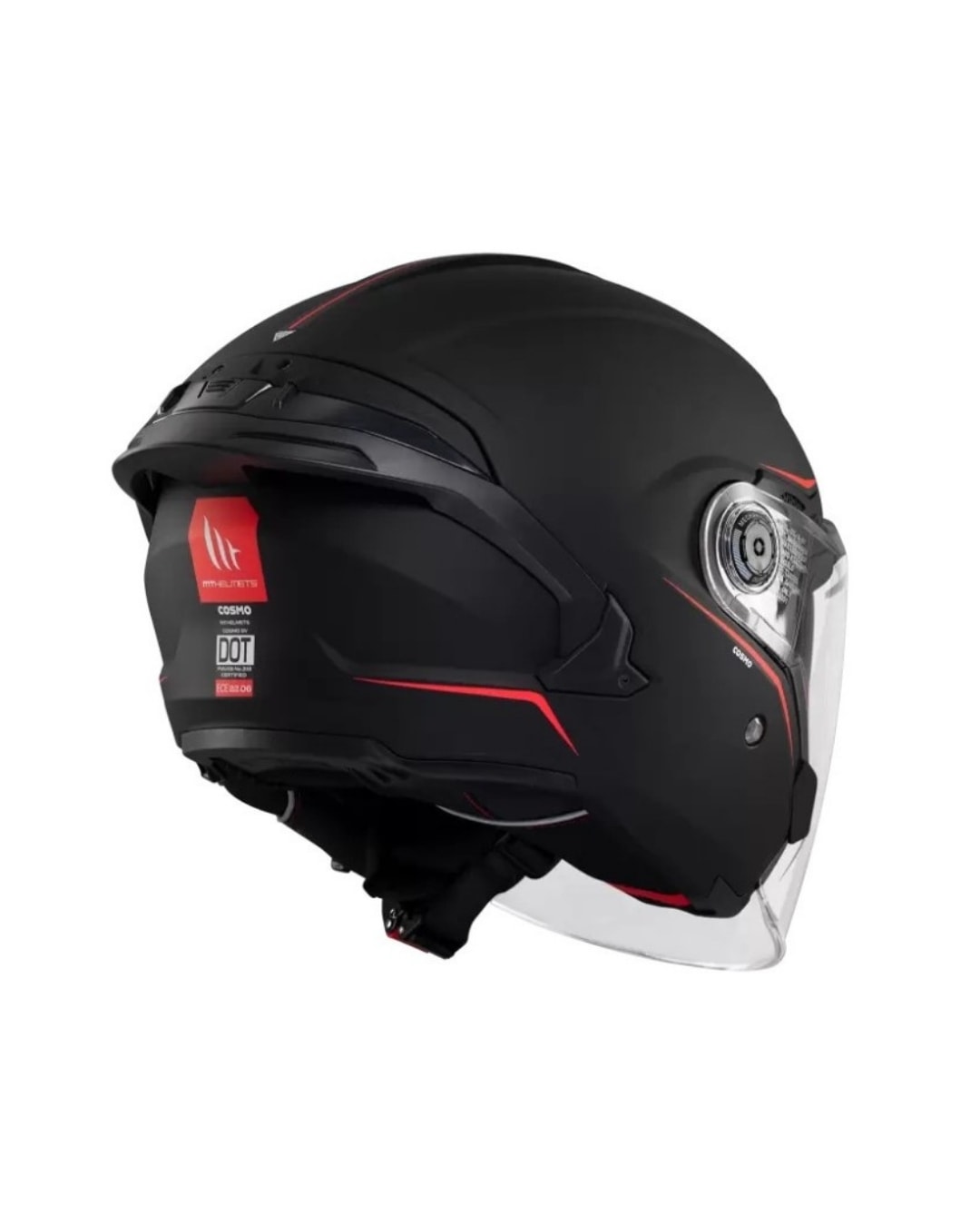 Mt Helmets Cosmo Sv Silence A1 Mat Siyah Yarım Motosiklet Kaskı