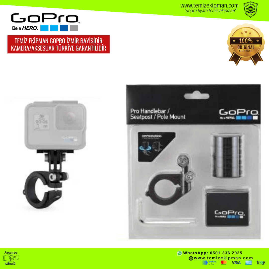 GOPRO PRO HANDLEBAR GİDON BAĞLANTI APARATI - GOPRO TÜRKİYE GARANTİLİ