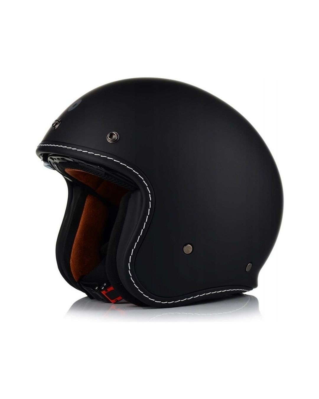 Shiro Jet&Cafe Dallas Siyah Yarım Motosiklet Kaskı