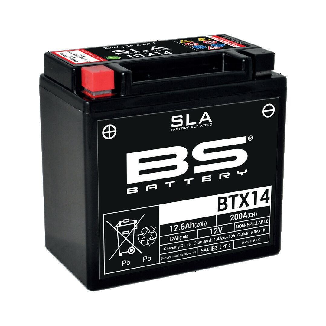 BS BATTERY MOTOSİKLET AKÜLERİ - YENİ ÜRETİM TARİHLİ - BTX14-SLA