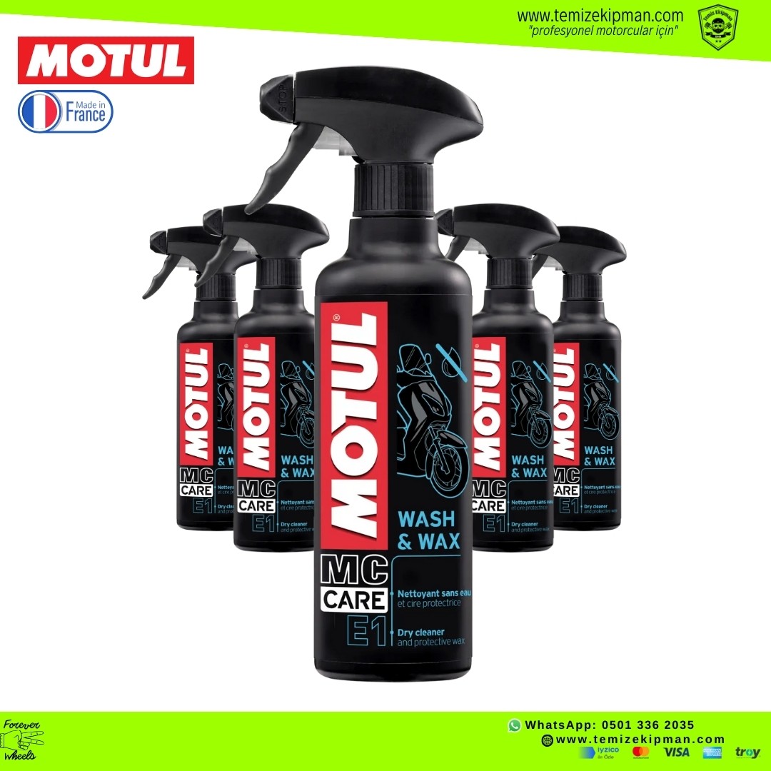 MOTUL E1 WASH AND WAX - SUSUZ TEMİZLEME PARLATMA