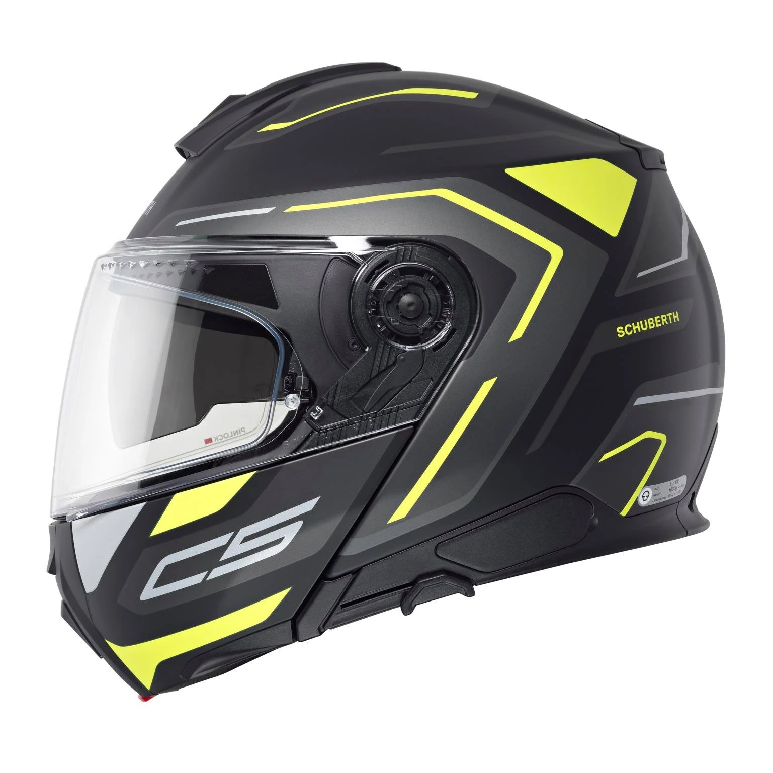 Schuberth C5 Omega Yellow Çene Açılır Motosiklet Kaskı + Pinlock