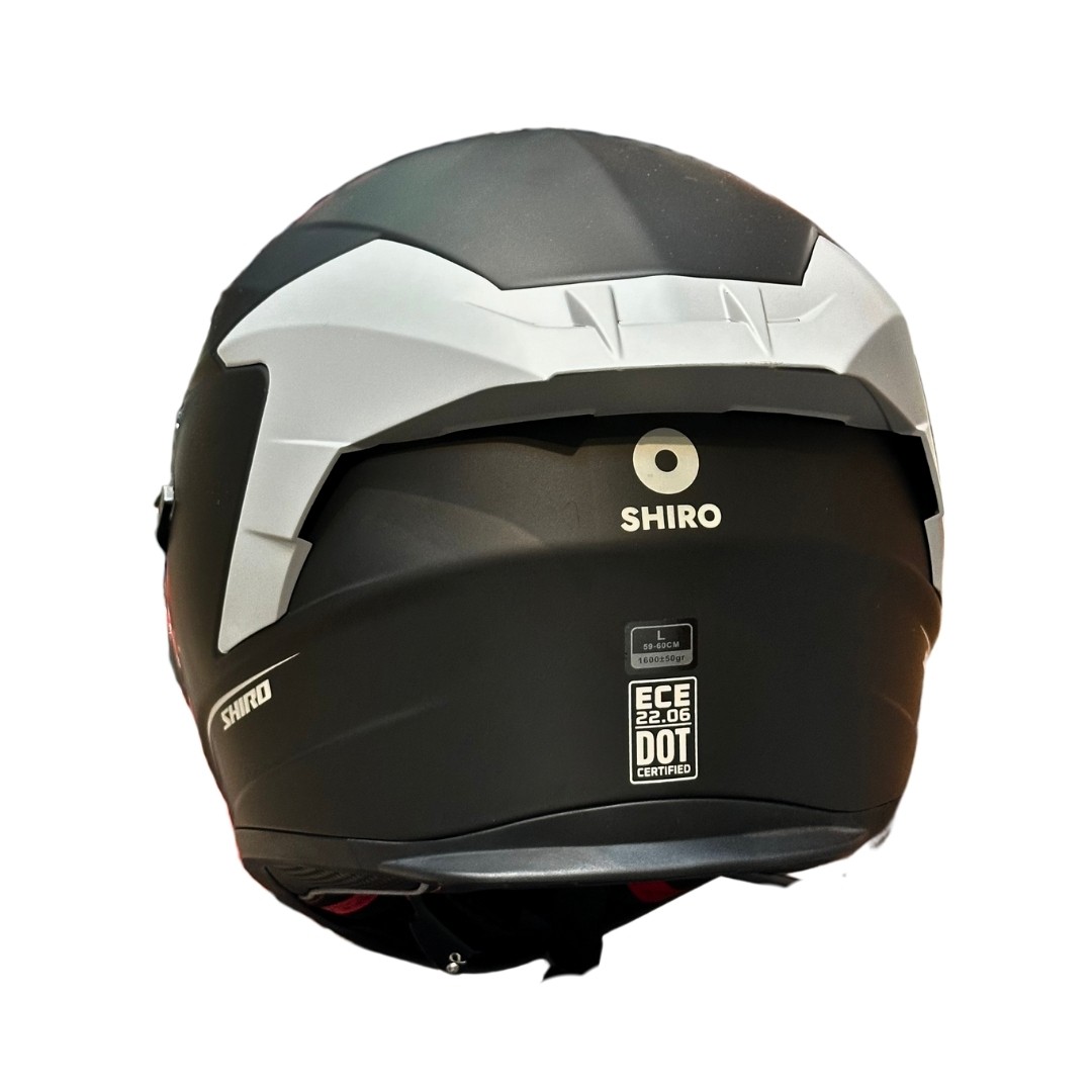 SHIRO RAPTOR SV SİYAH FULLFACE MOTOSİKLET KASKI