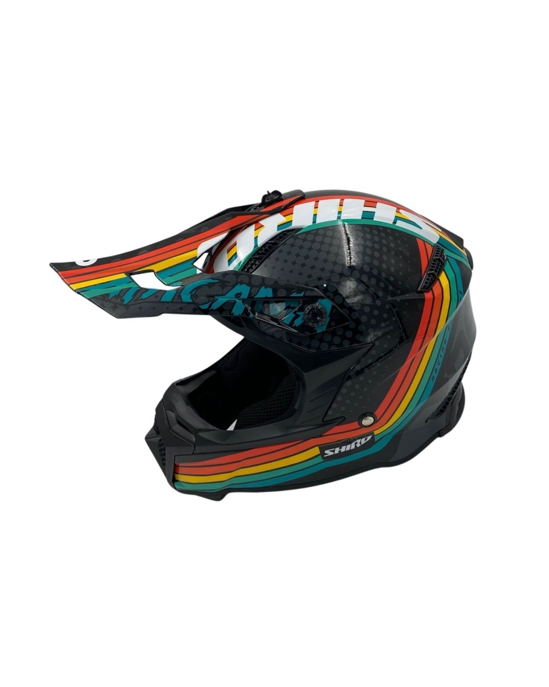 Shiro Offroad Atacama Mx Racing Multicolor Cross Fullface Motosiklet Kaskı