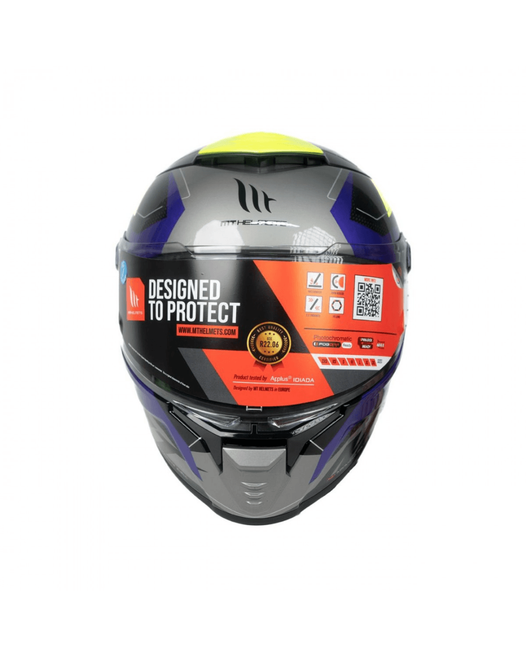 Mt Helmets Thunder 4 Sv Valiant B2 Gloss Gray Fullface Motosiklet Kaskı
