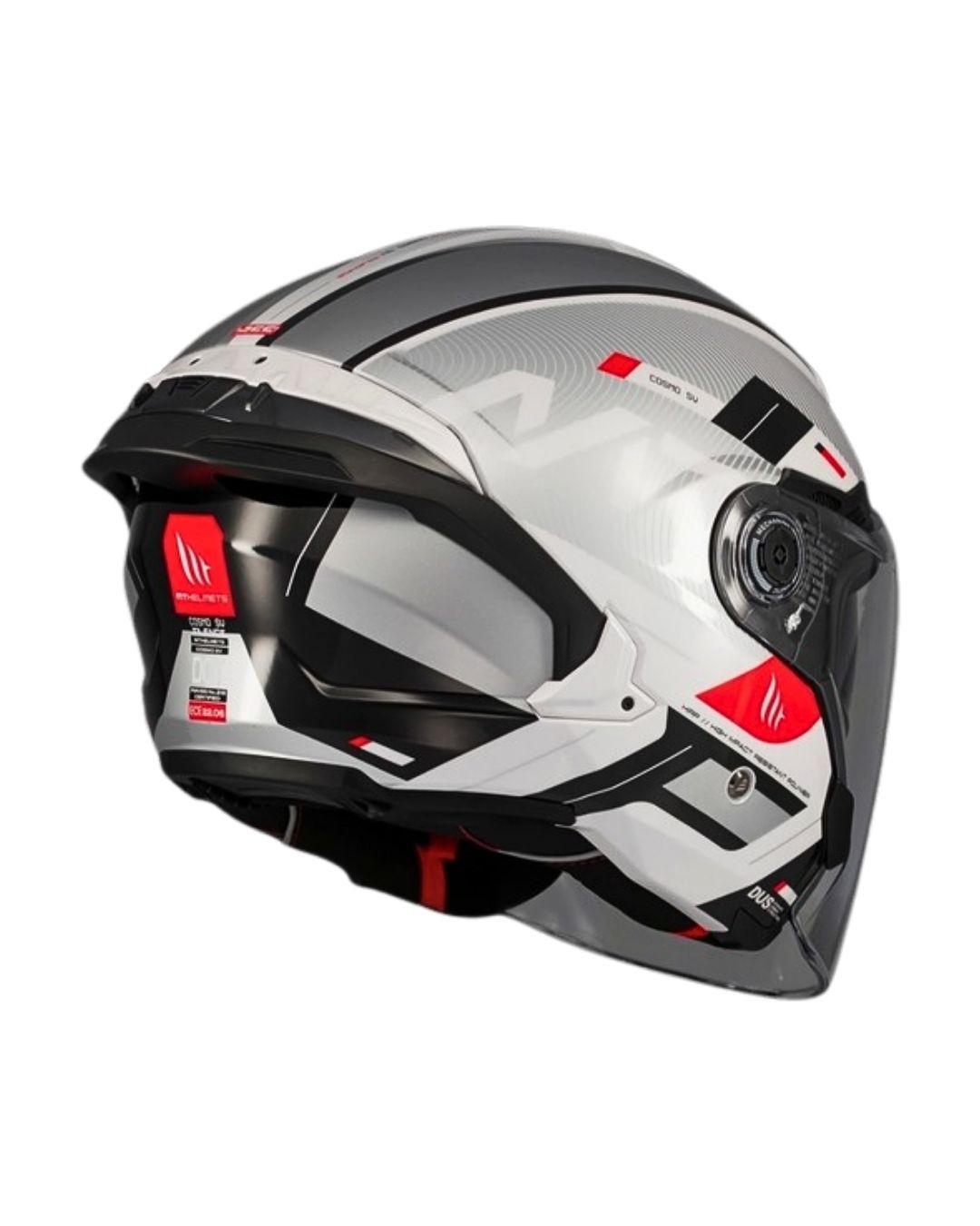 Mt Helmets Cosmo Sv Silence A2 Parlak Gümüş Yarım Motosiklet Kaskı