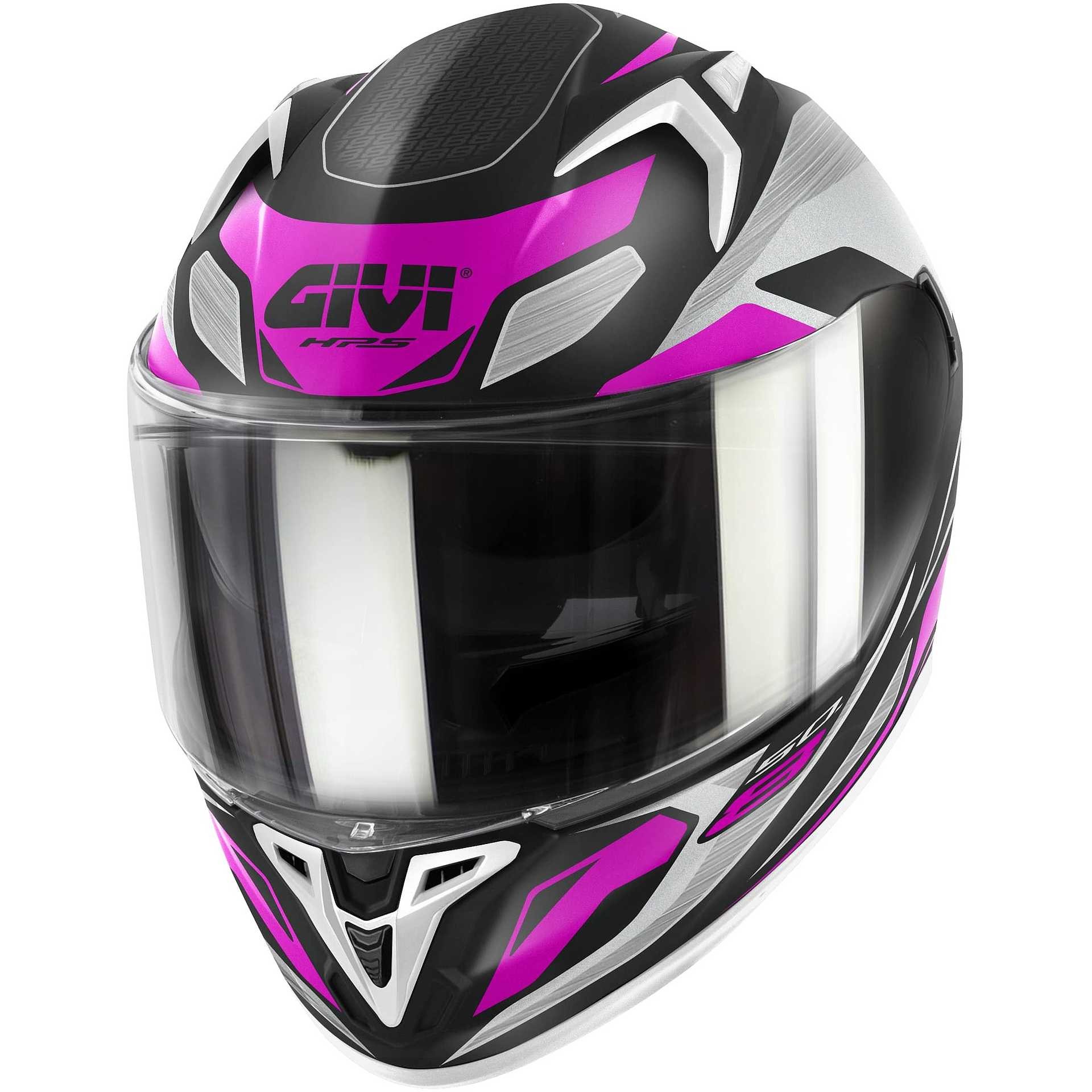 GIVI 50.8 BRAVE LADY MAT SİYAH/GRİ/PEMBE FULLFACE MOTOSİKLET KASKI