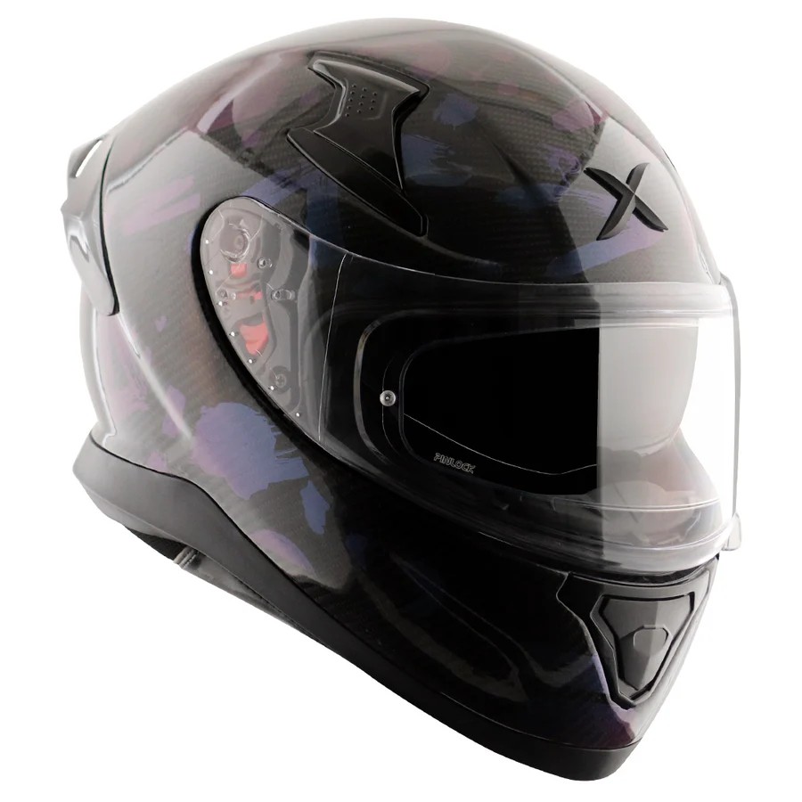 AXOR APEX GLOSSY CARBON PARLAK FULLFACE MOTOSİKLET KASKI