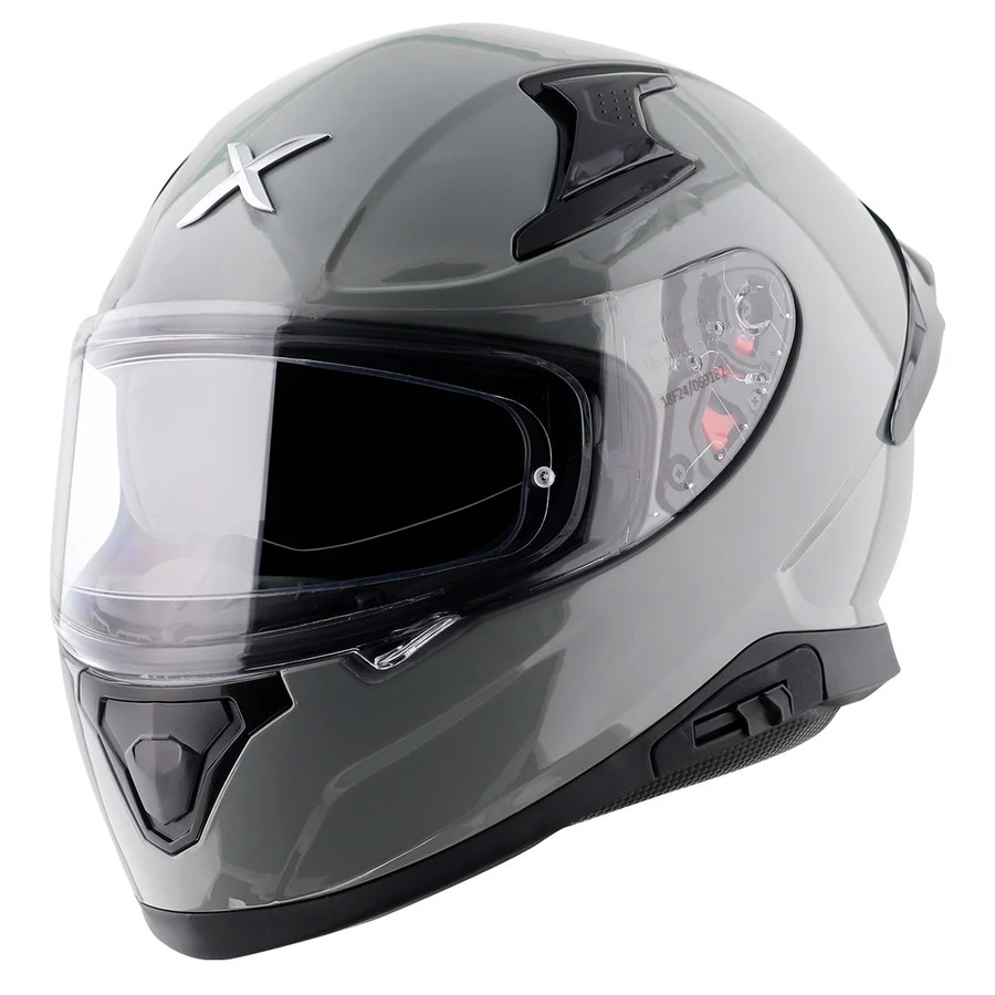 AXOR APEX SOLID PARLAK NARDO GREY FULLFACE MOTOSİKLET KASKI