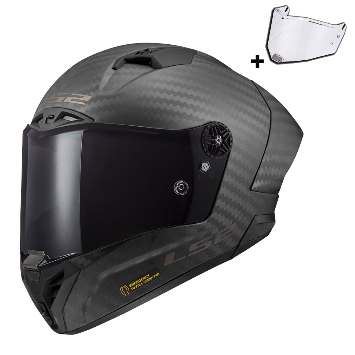 Ls2 Thunder Karbon Gp Aero Mat Siyah Fullface Motosiklet Kaskı