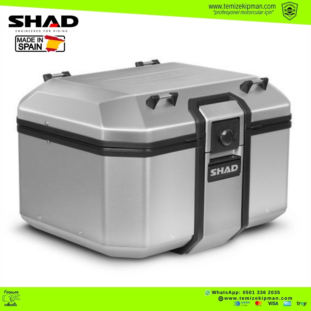 SHAD TERRA TR48 ALÜMİNYUM MOTOSİKLET TOPCASE ARKA ÇANTA