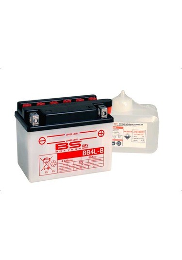 BS BATTERY MOTOSİKLET AKÜLERİ - YENİ ÜRETİM TARİHLİ - BB4L-B (DRY)