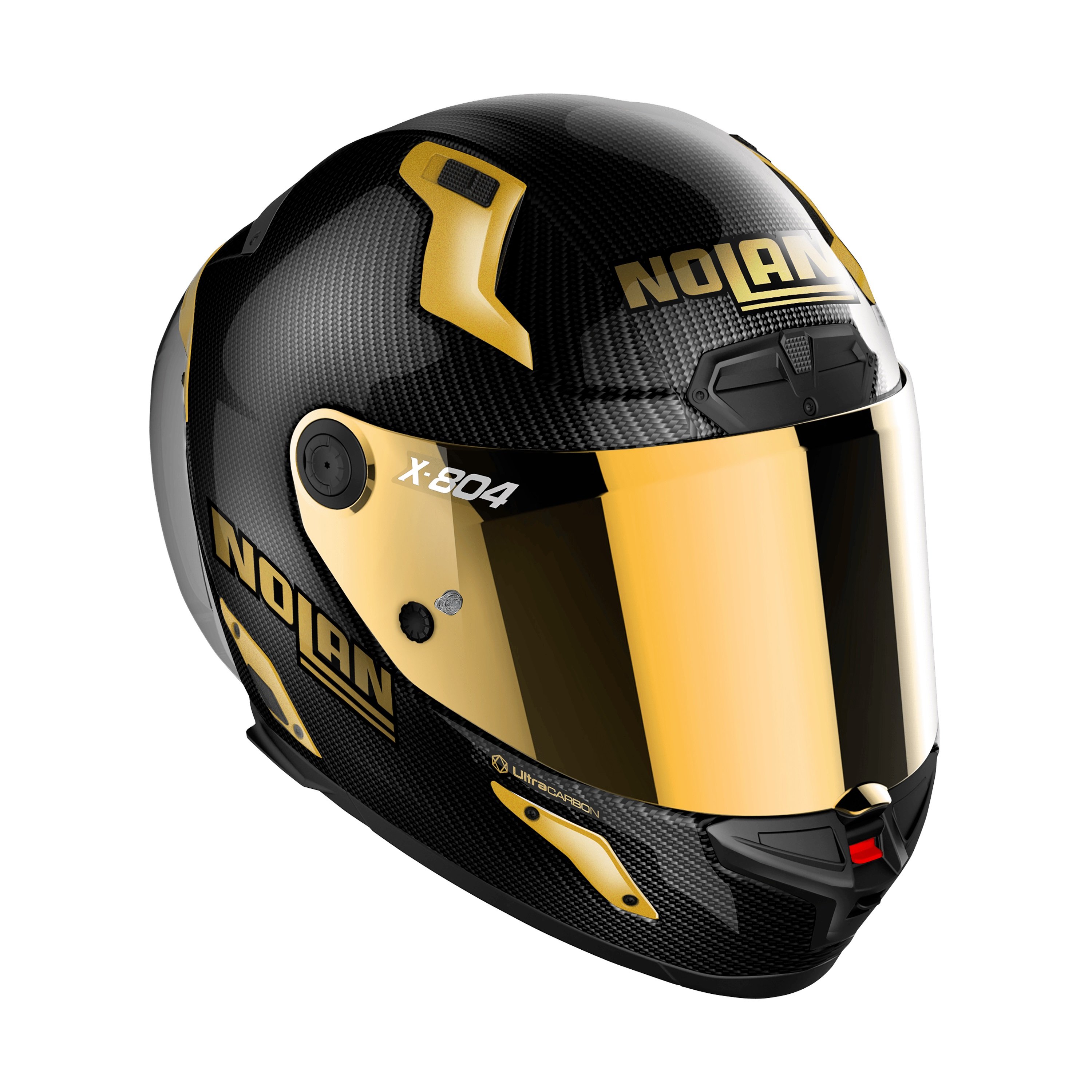 NOLAN X-804 RS ULTRA CARBON GOLD FULLFACE MOTOSİKLET KASKI + GOLD VİZÖR