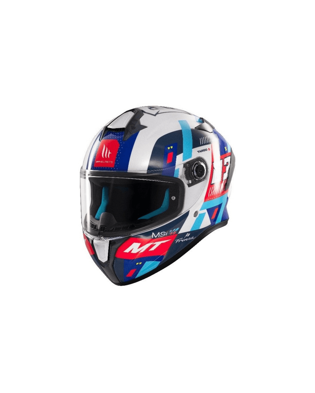 MT HELMETS TARGO S SERGIO GARCIA 2024 D7 GLOSS FULLFACE MOTOSİKLET KASKI