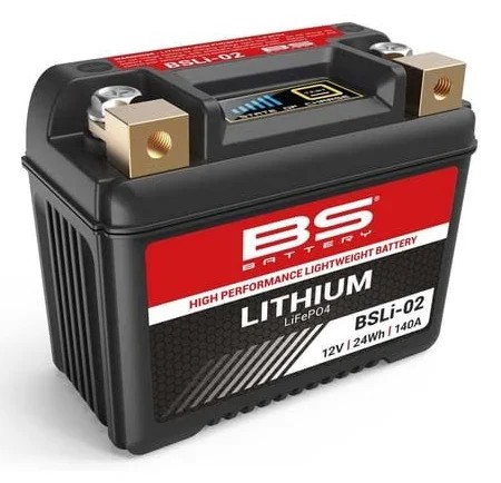 BS BATTERY MOTOSİKLET AKÜLERİ - YENİ ÜRETİM TARİHLİ - BSLI-02 LITHIUM