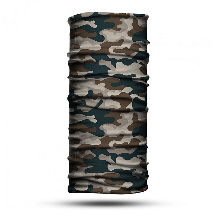 Vexo Camouflage Bandana/Buff - Krem