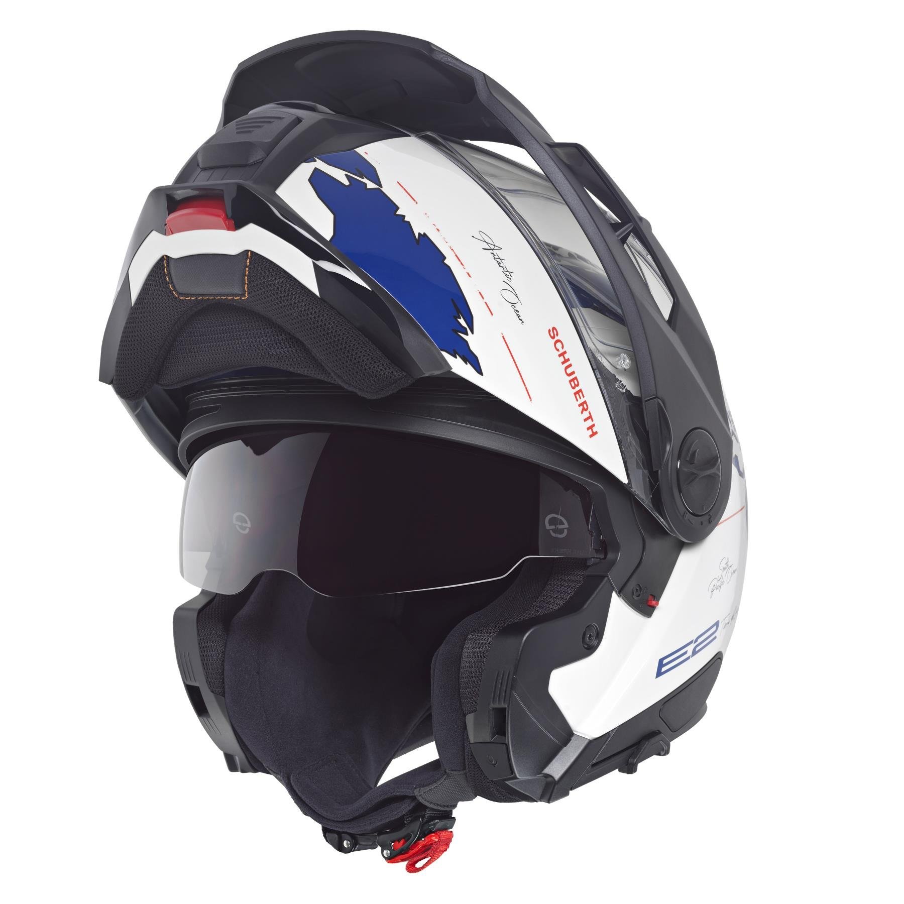 Schuberth E2 Atlas Blue Sökülebilir Terekli Çene Açılır Motosiklet Kaskı