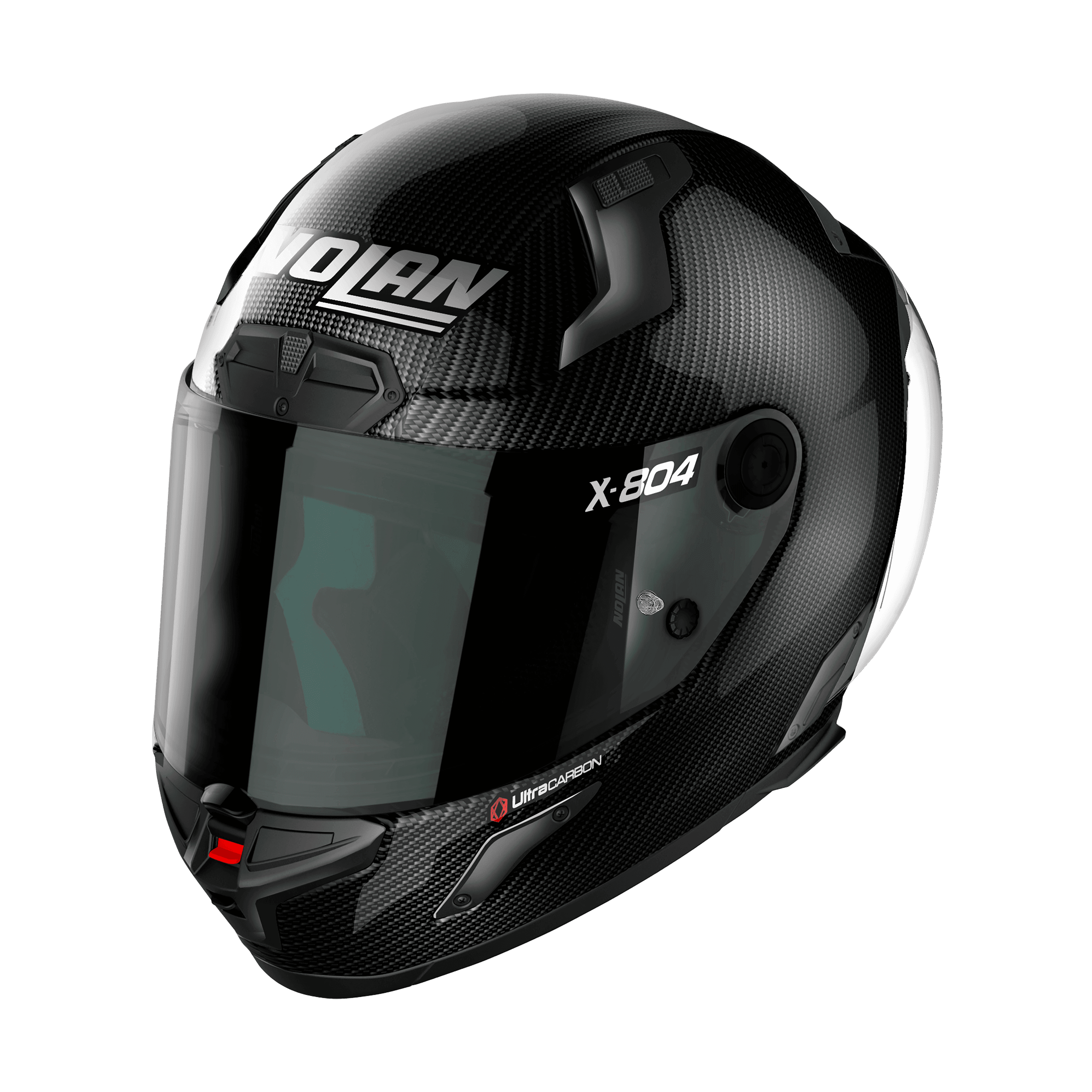 NOLAN X-804 RS PARLAK ULTRA CARBON MOTOSİKLET KASKI + SİYAH VİZÖR