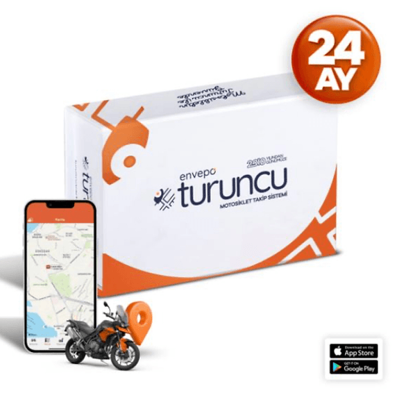 ORANGE NEW GENERATION MOTORCYCLE TRACKING SYSTEM + NEW GENERATION ALARM SYSTEM + 24 MONTHS TURKCELL