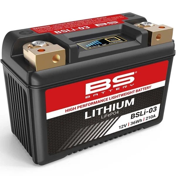 BS BATTERY MOTOSİKLET AKÜLERİ - YENİ ÜRETİM TARİHLİ - BSLI-03 - LITHIUM