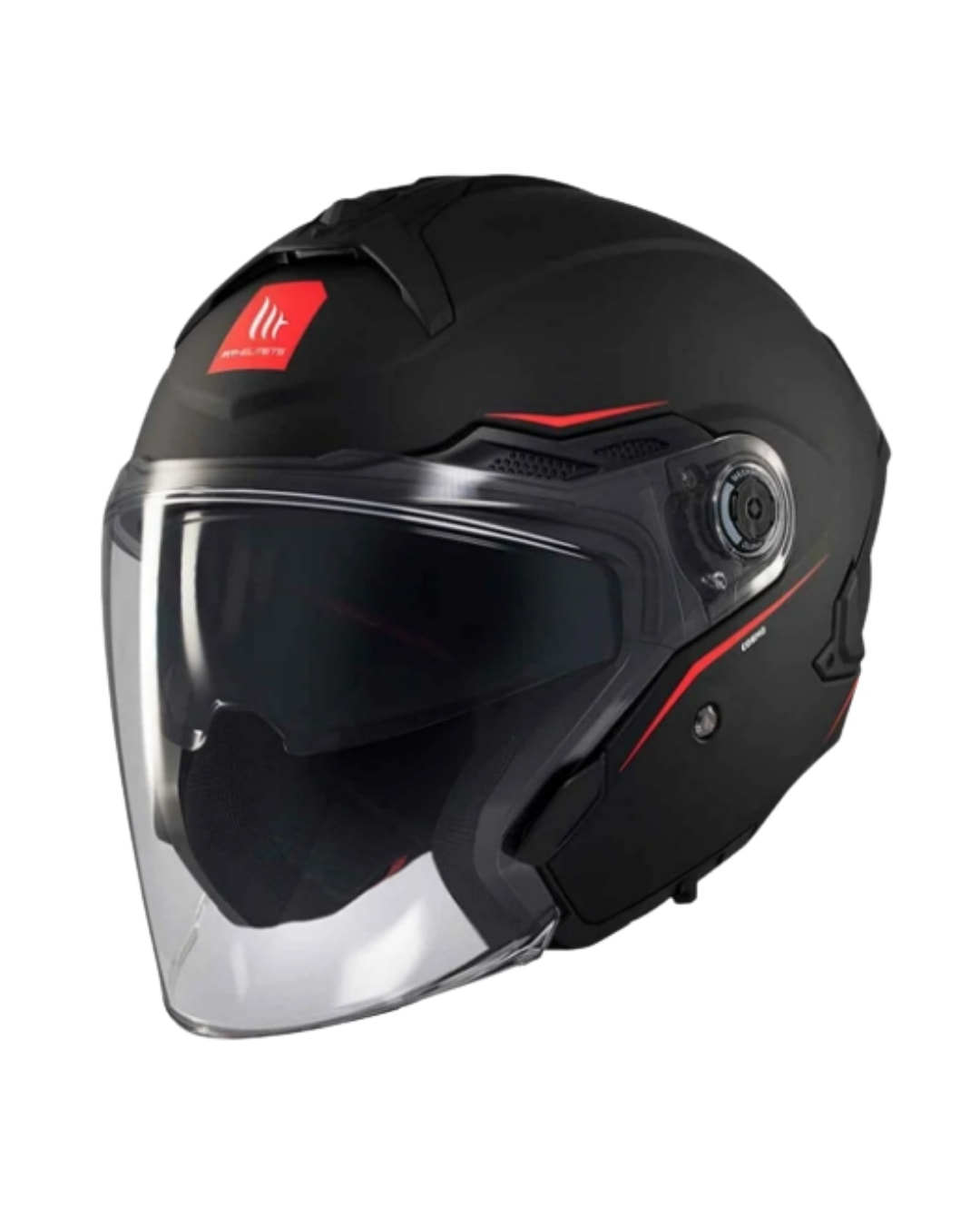 Mt Helmets Cosmo Sv Silence A1 Mat Siyah Yarım Motosiklet Kaskı