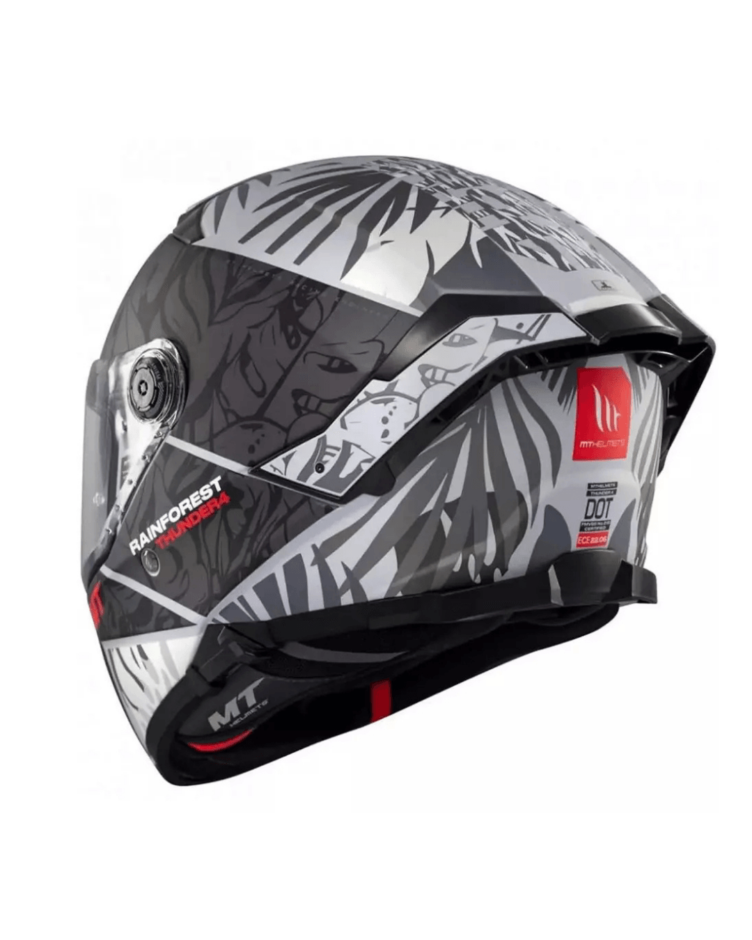 Mt Helmets Thunder 4 Sv Rainforest C2 Parlak Gri Fullface Motosiklet Kaskı