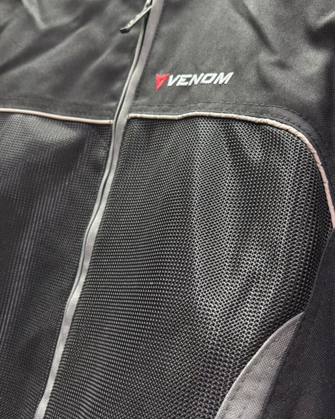 Venom Spin Siyah/Gri Yazlık Motosiklet Montu