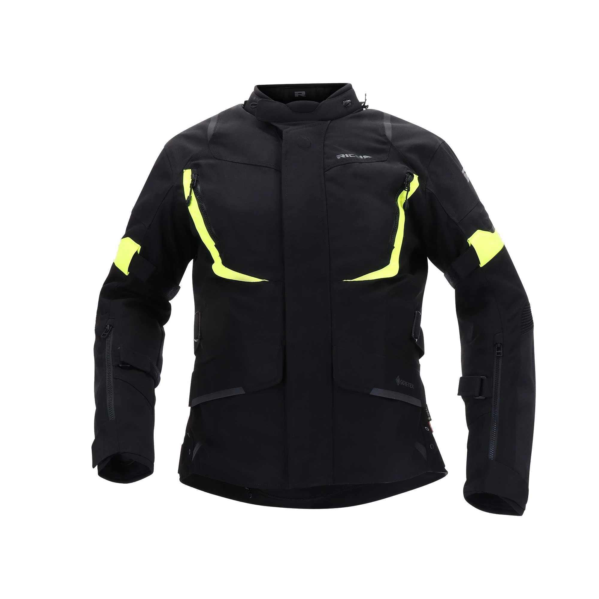 Richa Cyclone Gore-Tex WP Siyah/Sarı 4 Mevsim Motosiklet Montu