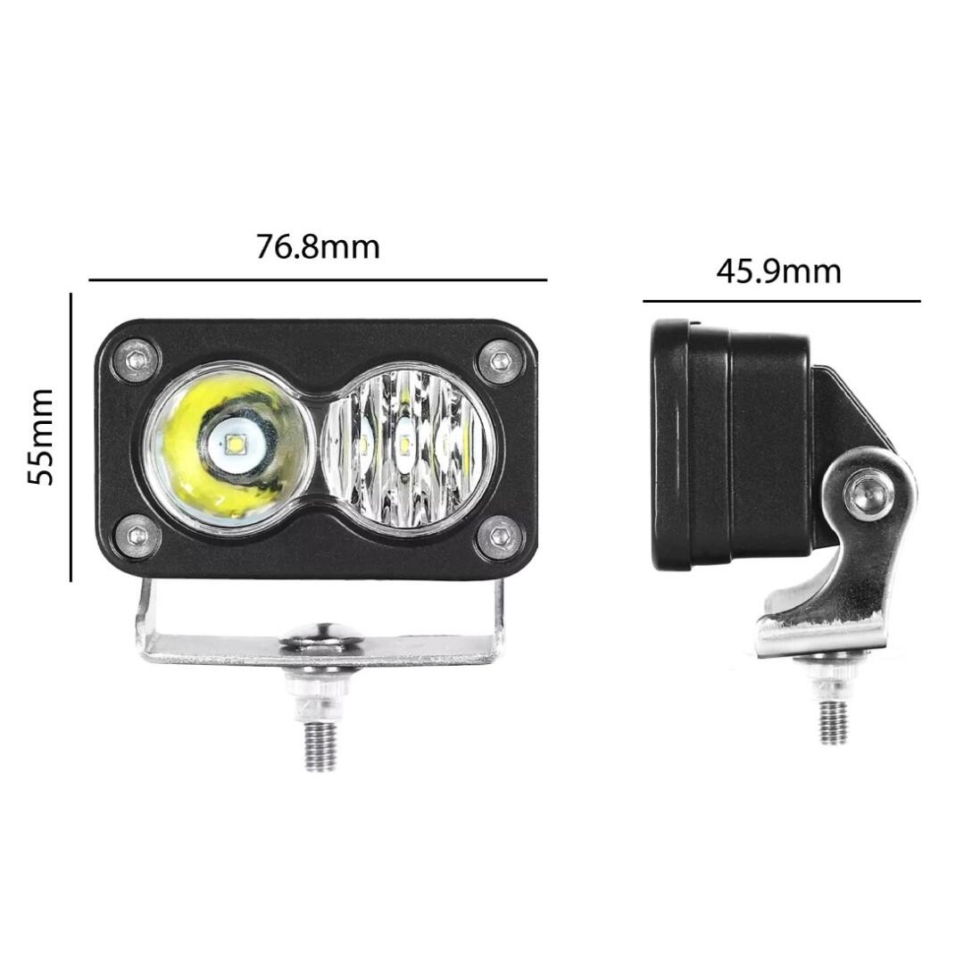 KNMASTER PORTER 20W MOTOSİKLET LED SİS FARI TAKIMI