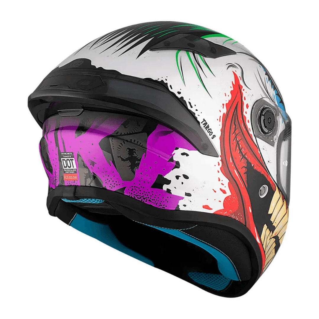 MT HELMETS TARGO S SOLID JOKER A5 PARLAK FULLFACE MOTOSİKLET KASKI