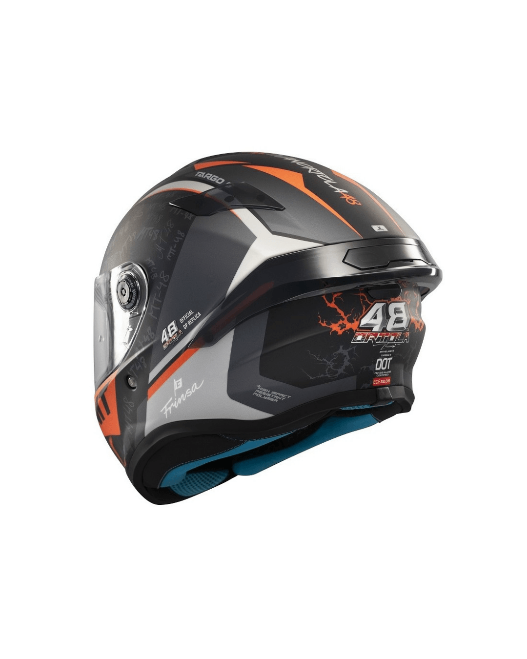 MT HELMETS TARGO S IVAN ORTOLA 2024 B4 MAT FULLFACE MOTOSİKLET KASKI