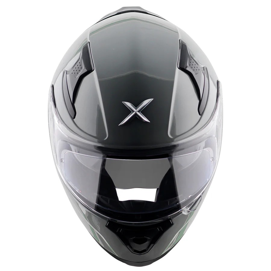 AXOR APEX SOLID PARLAK NARDO GREY FULLFACE MOTOSİKLET KASKI