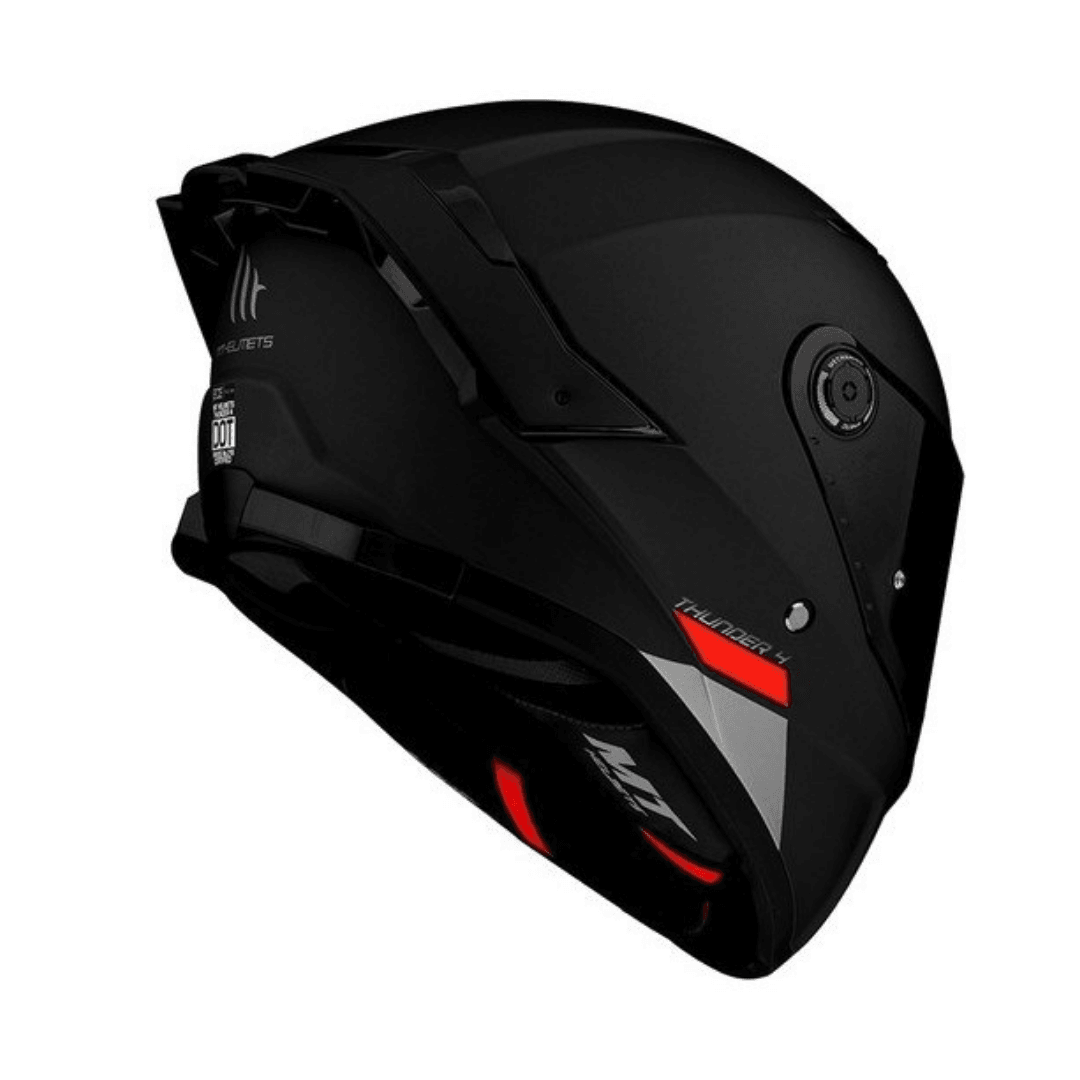 MT HELMETS THUNDER 4 SV SOLID MAT SİYAH FULLFACE MOTOSİKLET KASKI