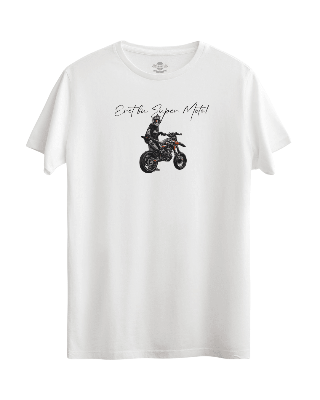 EVET BU SÜPER MOTO %100 PAMUK RAHAT KESİM MOTOSİKLET TİŞÖRTÜ