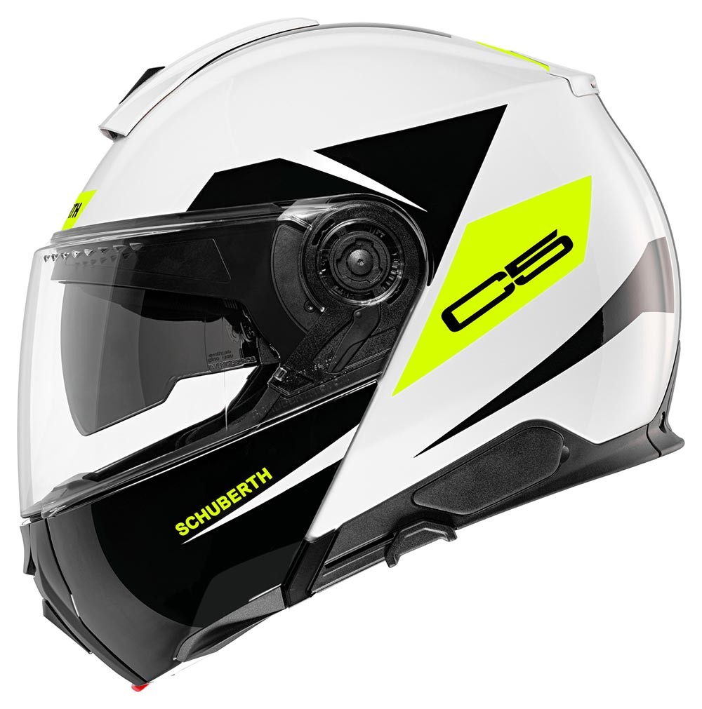 SCHUBERTH C5 ECLİPSE YELLOW ÇENE AÇILIR MOTOSİKLET KASKI + PINLOCK