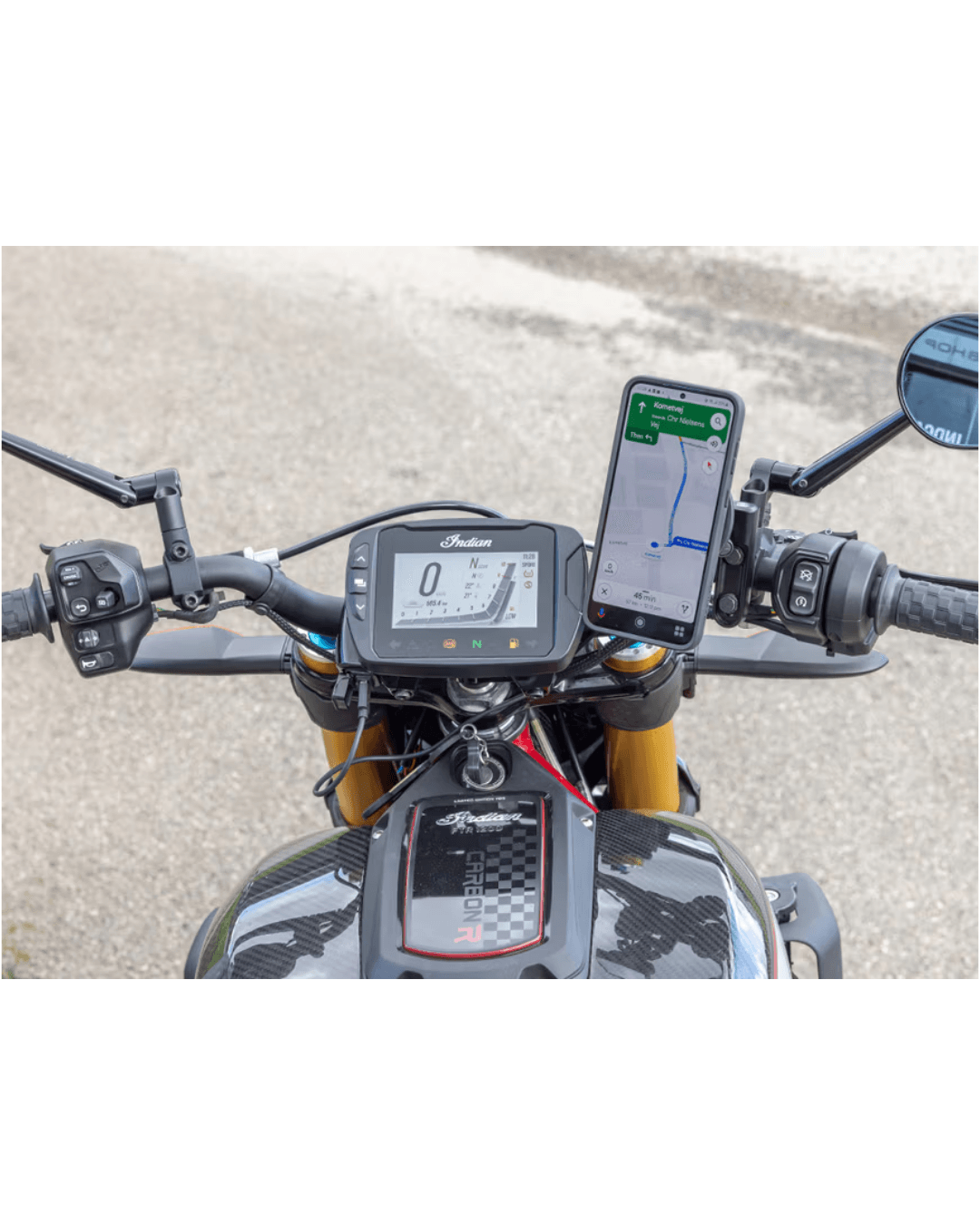 Quad Lock Fren/Debriyaj Bağlantılı (Brake/Clutch Mount) Titreşim Önleyicili Telefon Tutucu 