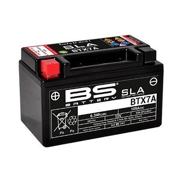 BS BATTERY MOTOSİKLET AKÜLERİ - YENİ ÜRETİM TARİHLİ - BTX7A-SLA