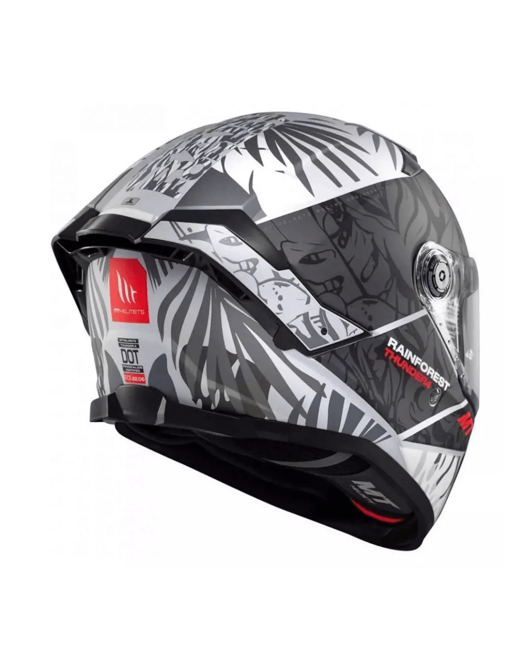 Mt Helmets Thunder 4 Sv Rainforest C2 Parlak Gri Fullface Motosiklet Kaskı
