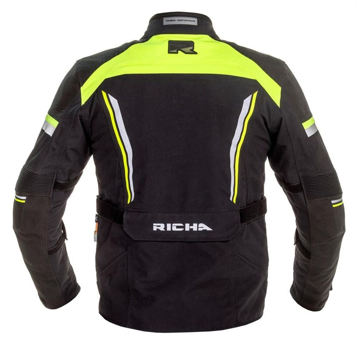 RICHA INFINITY 2 PRO FLUO YELLOW 4 MEVSİM MOTOSİKLET MONTU + D3O KORUMA SETİ