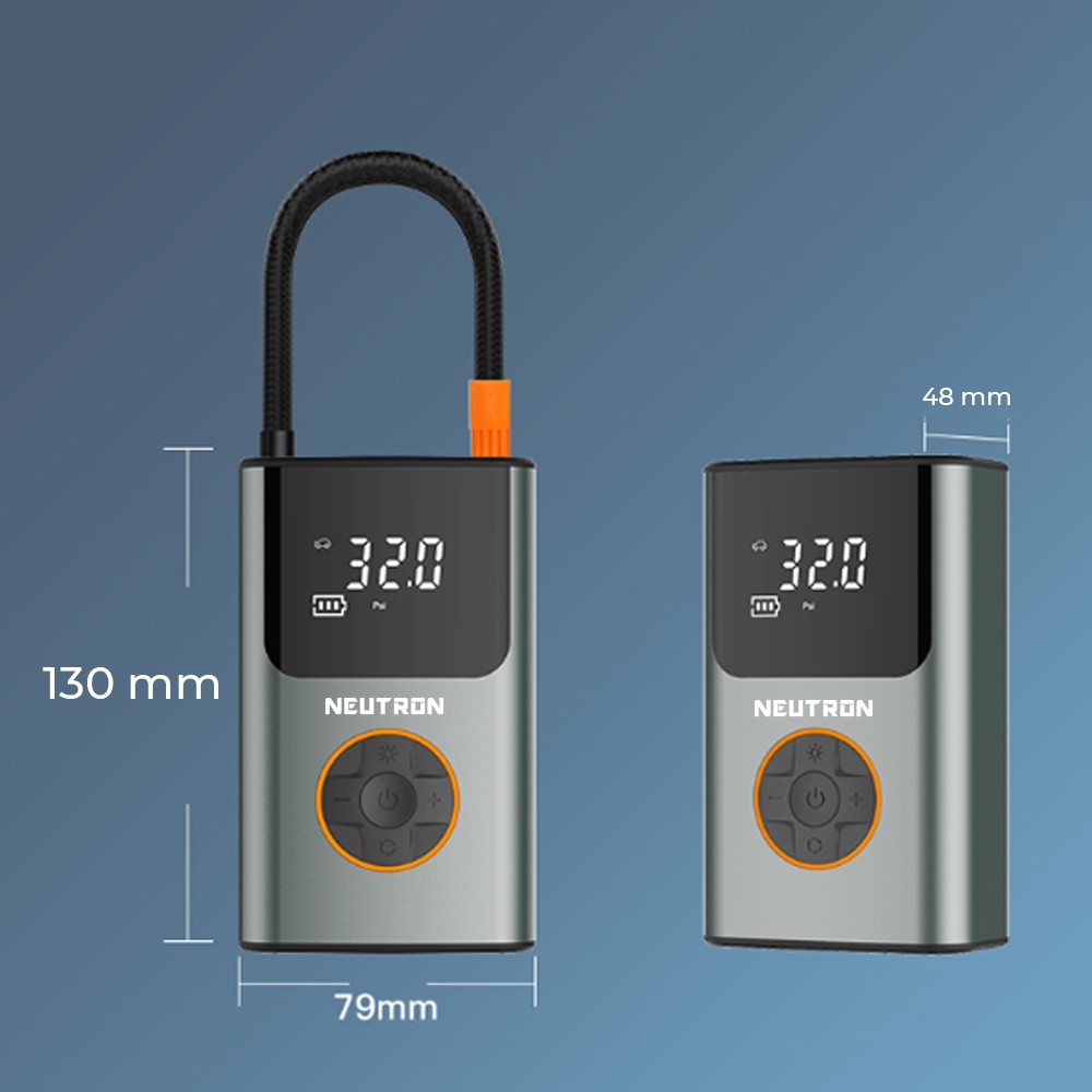 NEUTRON RECHARGEABLE COMPRESSOR SMART WIRELESS PUMP + LIGHTING + POWERBANK