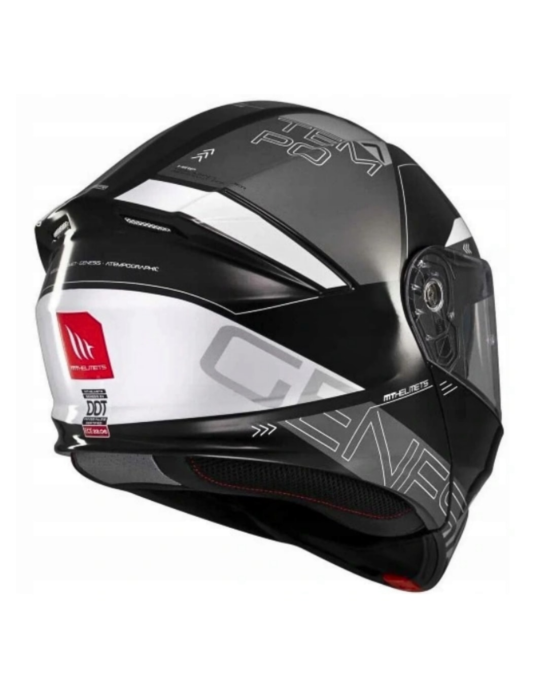 Mt Helmets Genesis Sv Atempo B2 Parlak Siyah Çene Açılır Motosiklet Kaskı