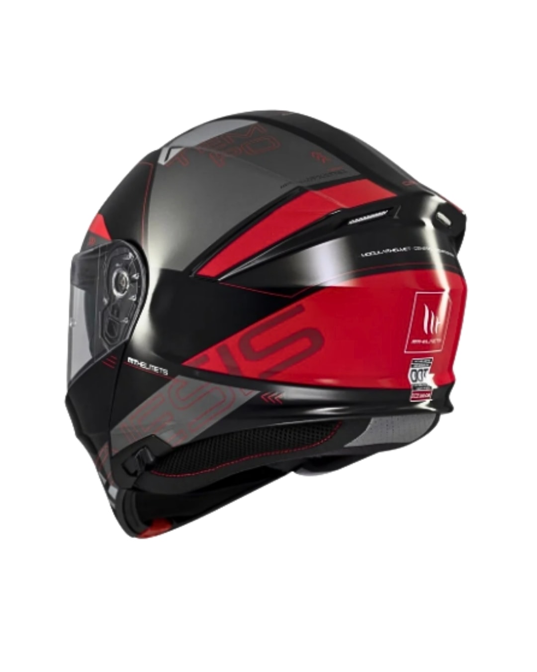 Mt Helmets Genesis Sv Atempo B15 Parlak Siyah/Kırmızı Çene Açılır Motosiklet Kaskı