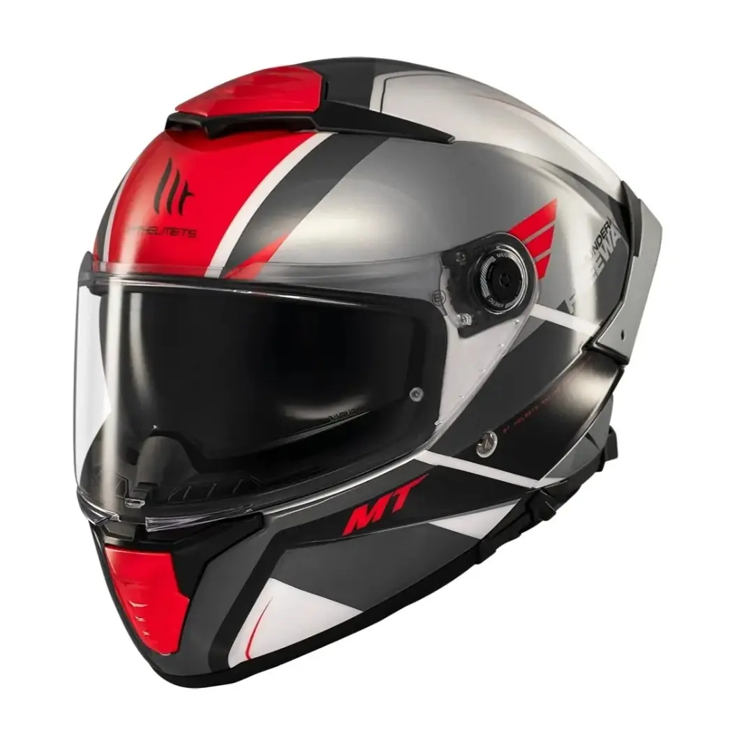 サンターズ/4 Mt Helmets Thunder 4 Sv Freeway A5 Parlak Mavi Fullface Motosiklet