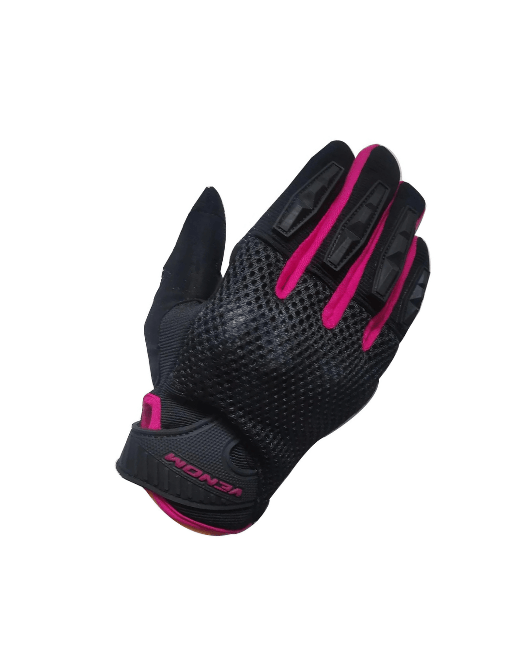VENOM VN 920 SİYAH/PEMBE KADIN MOTOSİKLET ELDİVENİ