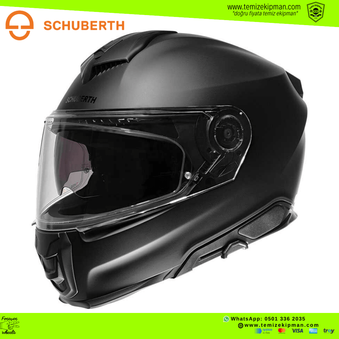 SCHUBERTH S3 MAT SİYAH FULLFACE MOTOSİKLET KASKI + PINLOCK