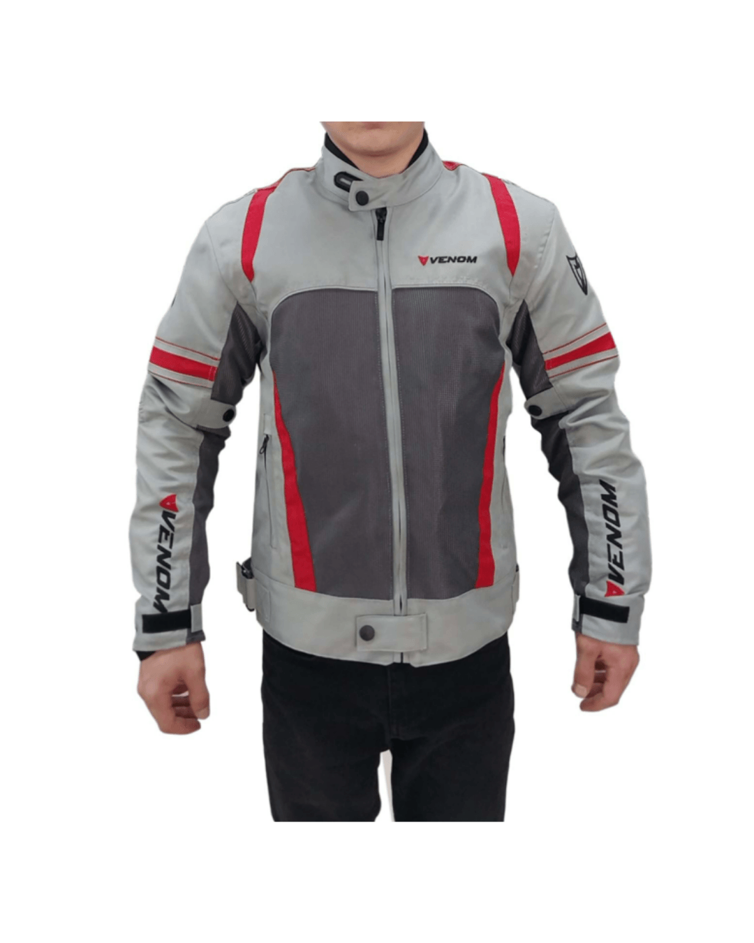 VENOM SPIN GRİ/KIRMIZI YAZLIK MOTOSİKLET MONTU