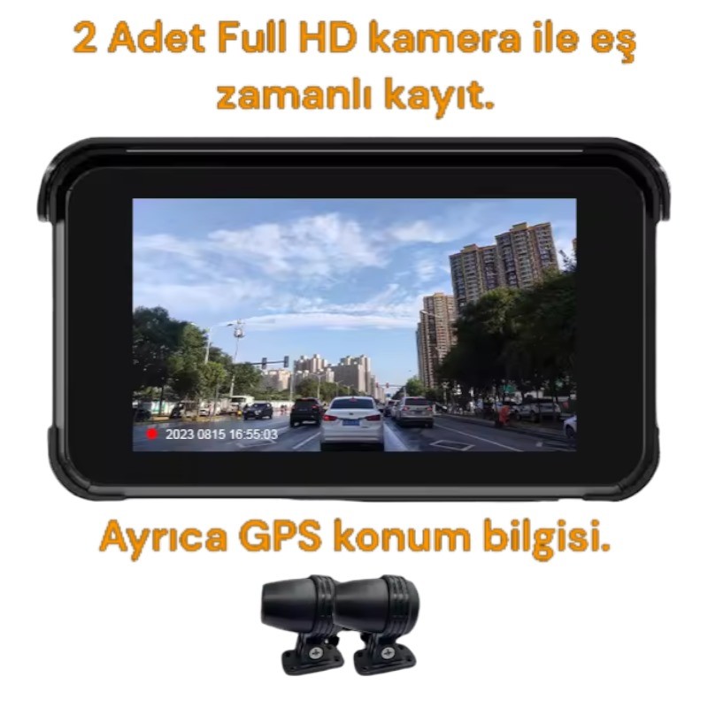 TRIPMATE CARPLAY + ÖN ARKA KAMERA + LASTİK SENSÖRLÜ ÖZEL MODEL